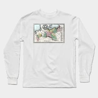 1835 Map of the Prussian States Long Sleeve T-Shirt